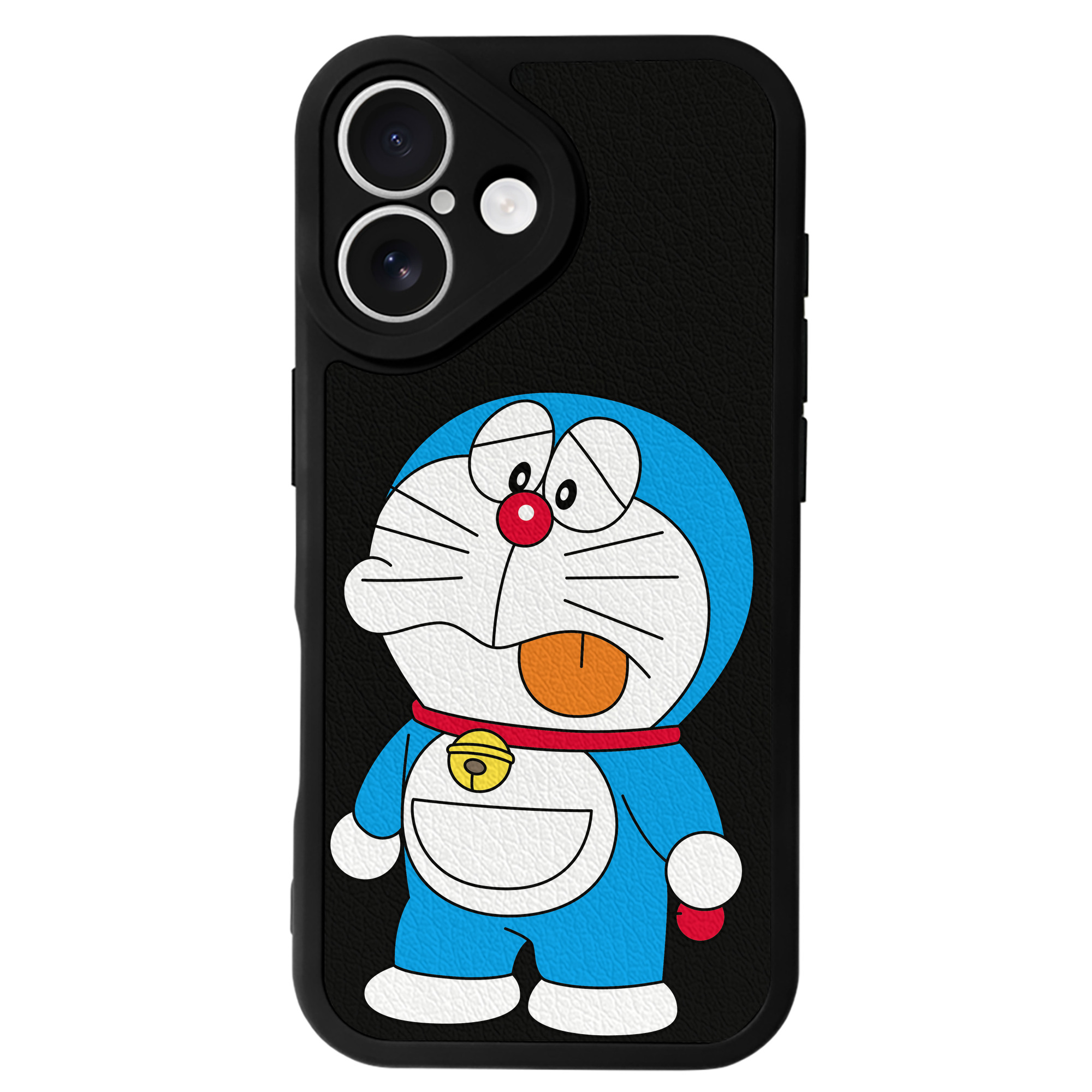 （画像用） ドラえもん Doraemon 【iPhone 16シリーズ対応】シリコンスマホケース（レザー調） 材質：シリコン